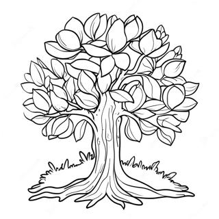 Magnolia Tree In Mississippi Coloring Page 40488-33564