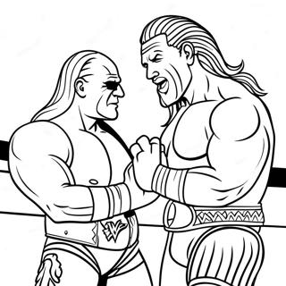 Wwe Championship Match Coloring Page 40498-33565