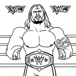 Wwe Championship Match Coloring Page 40498-33566