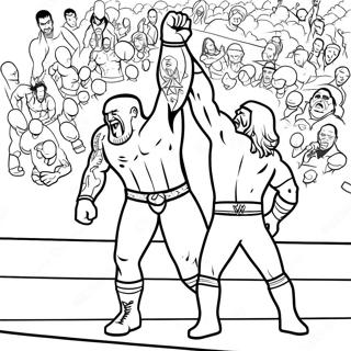 Wwe Championship Match Coloring Page 40498-33568