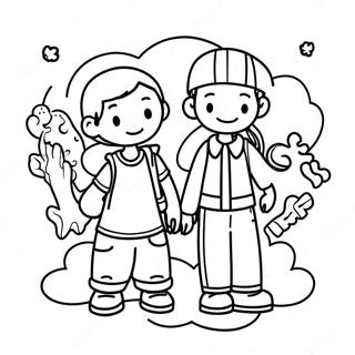 Teenage Adventures Coloring Page 40508-33579