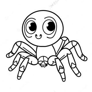 Cute Tarantula With Big Eyes Coloring Page 40518-33585