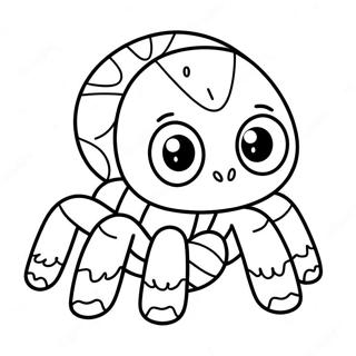 Cute Tarantula With Big Eyes Coloring Page 40518-33588