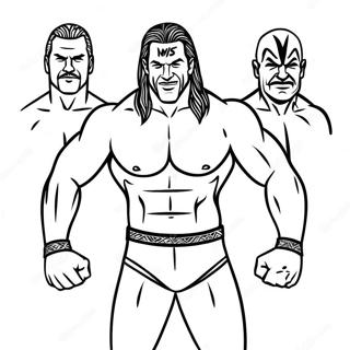 Epic Wwe Wrestlers Coloring Page 40528-33593