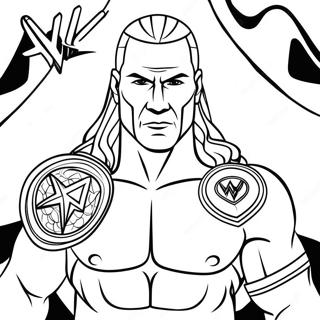 Epic Wwe Wrestlers Coloring Page 40528-33594