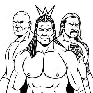 Epic Wwe Wrestlers Coloring Page 40528-33595