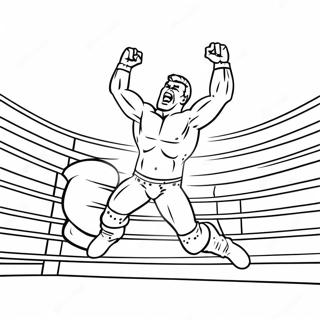 Wwe Wrestler Jumping On Opponent Coloring Page 40558-33618