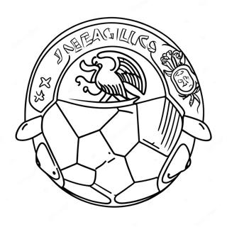 Mexico Soccer Coloring Pages