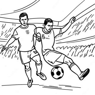 Exciting Mexico Soccer Match Coloring Page 40568-33623