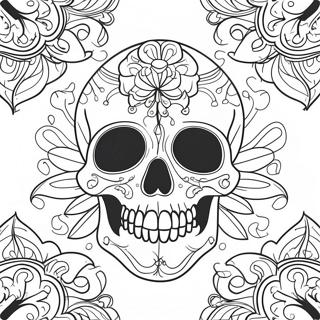 Death Skull Coloring Page 40577-33626