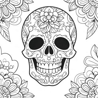 Death Skull Coloring Page 40577-33627