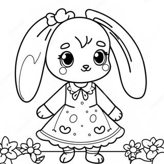 Anime Bunny Girl Coloring Pages