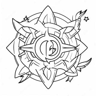 Genshin Impact Logo Coloring Page 4060-3276