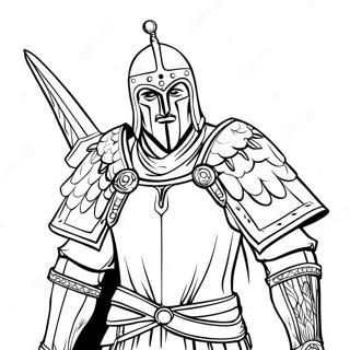 Diluc With His Claymore Coloring Page 4061-3280