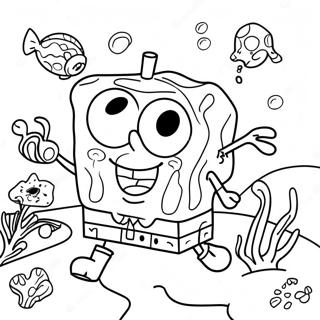 Spongebob Squarepants Underwater Adventure Coloring Page 40628-33669