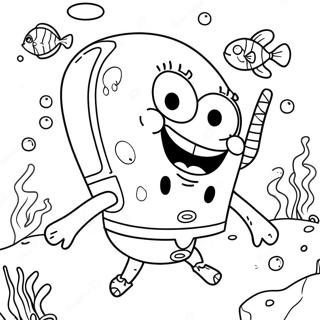 Spongebob Squarepants Underwater Adventure Coloring Page 40628-33671