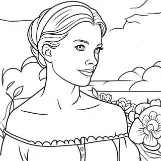 Charming Princess Bride Coloring Page 40648-33678