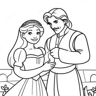 Charming Princess Bride Coloring Page 40648-33680