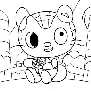 Spiderman Hello Kitty Coloring Page 40698-33726