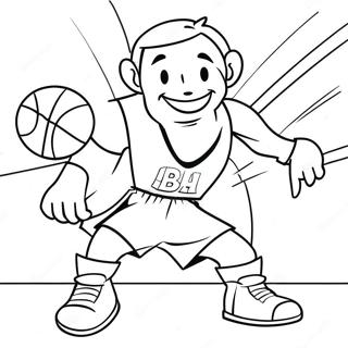 Exciting Basketball Game Coloring Page 40709-33729