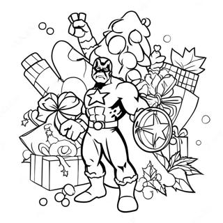 Marvel Christmas Coloring Page 40728-33735