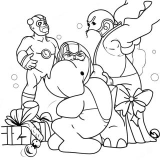 Marvel Christmas Coloring Page 40728-33736