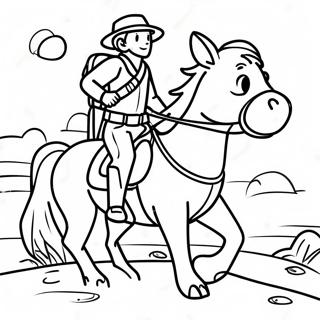 Adventurous Tracker In Action Coloring Page 40749-33751