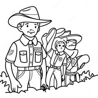 Boy Scouts Coloring Page 40758-33760