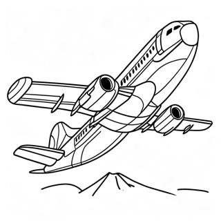 Airbus A320 In Flight Coloring Page 40769-33770