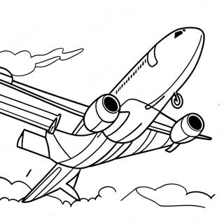 Airbus A320 In Flight Coloring Page 40769-33771