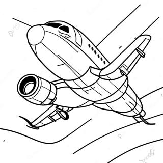 Airbus A320 In Flight Coloring Page 40769-33772