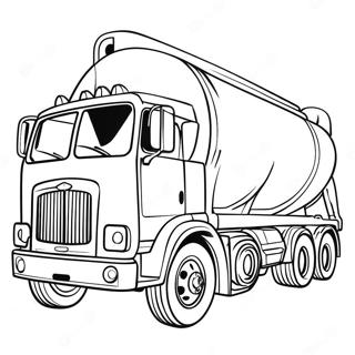 Tanker Truck Coloring Pages