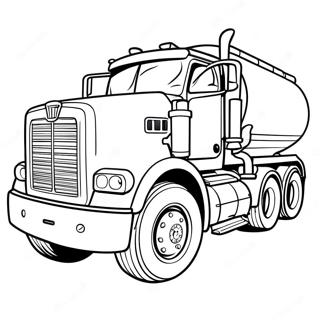 Big Red Tanker Truck Coloring Page 40799-33790