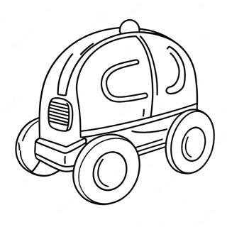 Colorful Push And Pull Toy Coloring Page 40809-33801