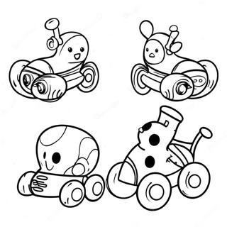 Colorful Push And Pull Toy Coloring Page 40809-33802