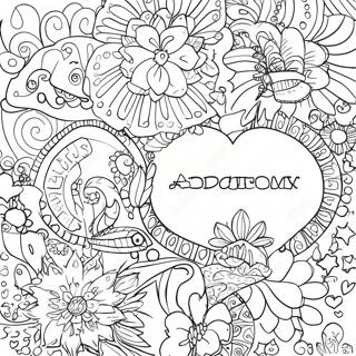 Addiction Recovery Inspirational Quotes Coloring Page 4080-3292