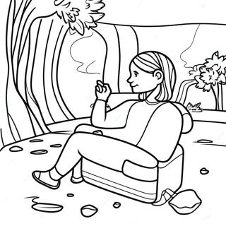 Colorful Addiction Recovery Journey Coloring Page 4081-3295