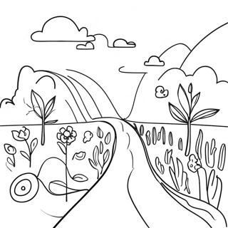 Colorful Addiction Recovery Journey Coloring Page 4081-3296