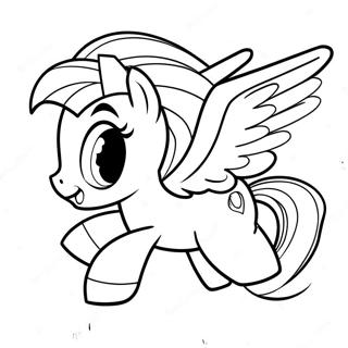 Rainbow Dash Flying Coloring Page 40829-33815