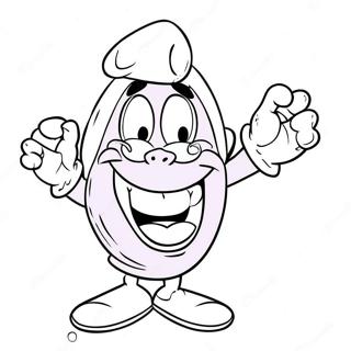 Funny Grimace Shake Character Coloring Page 40839-33825