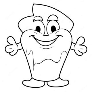 Funny Grimace Shake Character Coloring Page 40839-33827