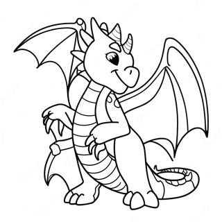 Mal In Her Dragon Form Coloring Page 40859-33831