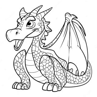 Mal In Her Dragon Form Coloring Page 40859-33832