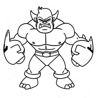 Machamp Flexing Muscles Coloring Page 40869-33835