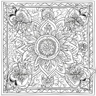 Morocco Traditional Pattern Coloring Page 40888-33864