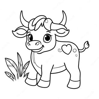 Cute Taurus Bull Coloring Page 40899-33877