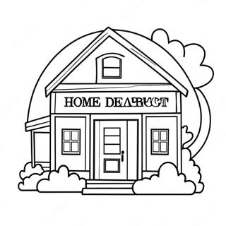 Home Depot Logo Coloring Page 40908-33882