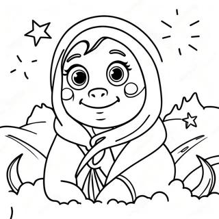 Raya In Adventure Coloring Page 4091-3303