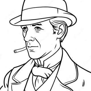 Sherlock Holmes Coloring Page 40928-33887