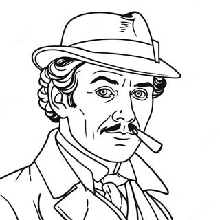 Sherlock Holmes Coloring Page 40928-33888